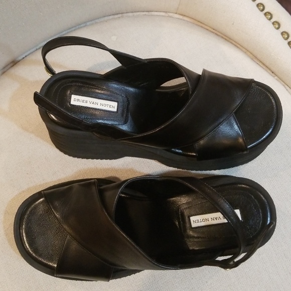 Dries Van Noten platform wedge sandal - Picture 5 of 8